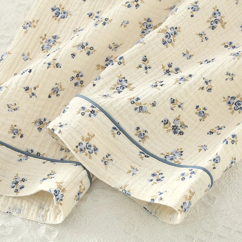 Flora - Musselin Baumwolle Pajama