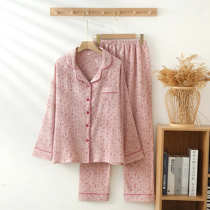 Flora - Musselin Baumwolle Pajama