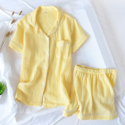 Der Musselin Baumwoll Pyjama