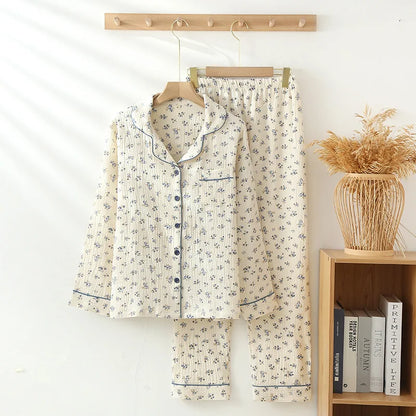 Flora - Musselin Baumwolle Pajama