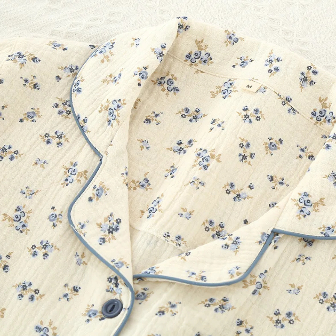 Flora - Musselin Baumwolle Pajama