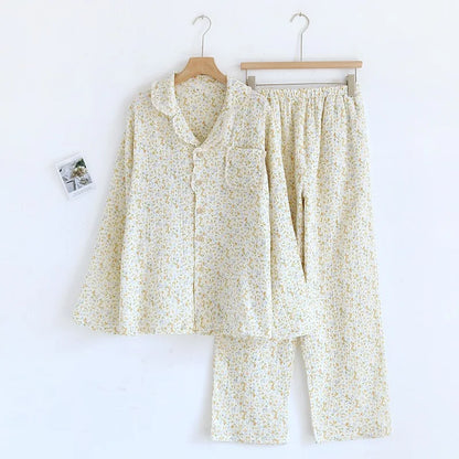 Das Bloom Set | 100% Musselin Baumwoll Pyjama