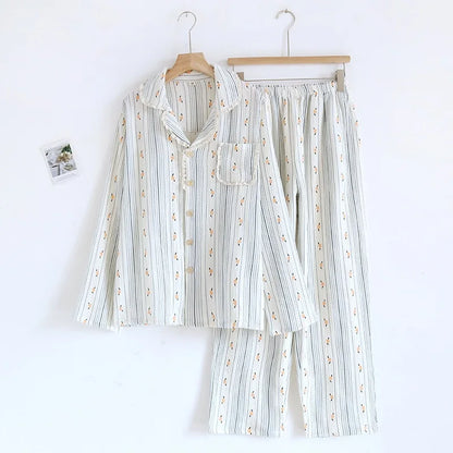Das Bloom Set | 100% Musselin Baumwoll Pyjama