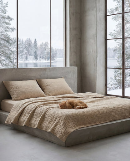 Die neue Winter Musselindecke – 100 % Musselin-Baumwolle (1+1 Gratis)