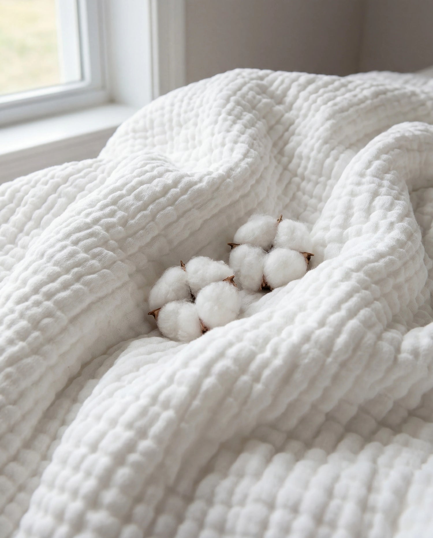 Die neue Winter Musselindecke – 100 % Musselin-Baumwolle (1+1 Gratis)