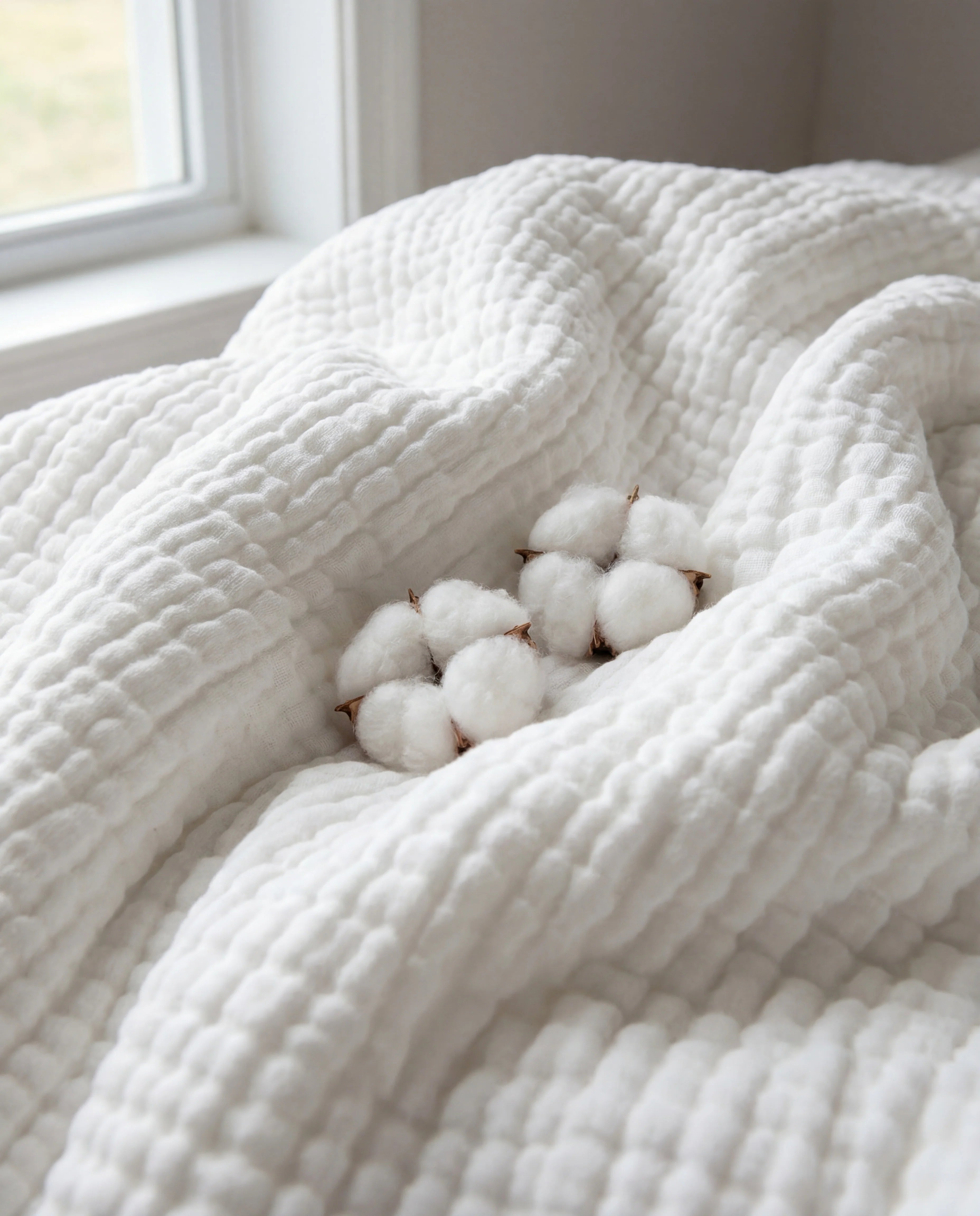 Die neue Winter Musselindecke – 100 % Musselin-Baumwolle (1+1 Gratis)