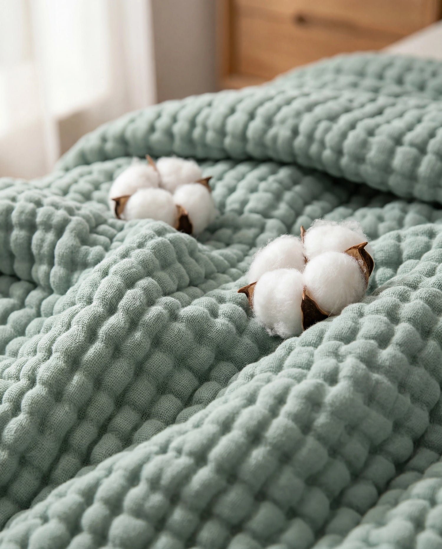Die neue Winter Musselindecke – 100 % Musselin-Baumwolle (1+1 Gratis)